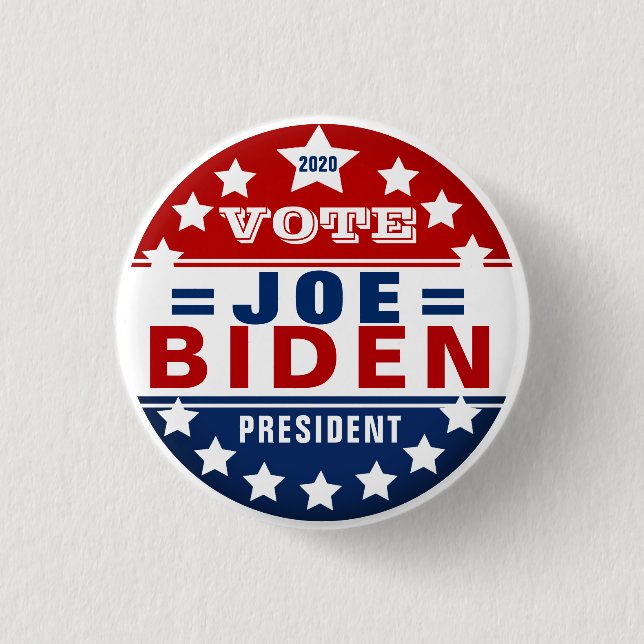 Joe Biden for President 1 Inch Round Button (Front)