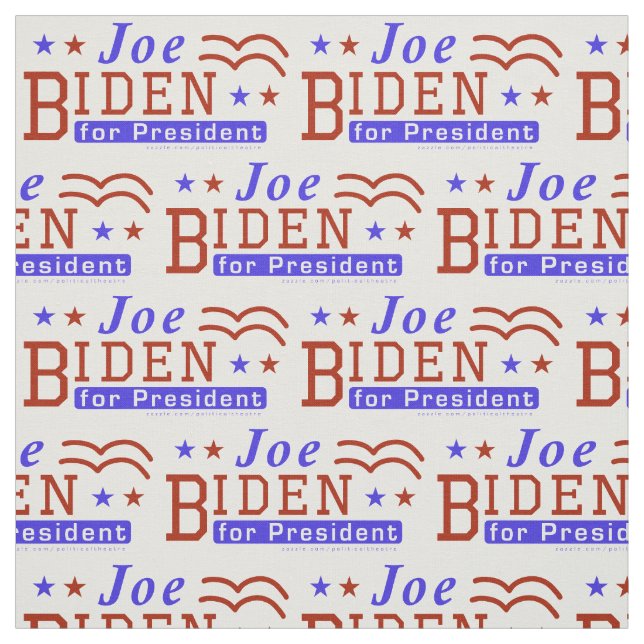 Joe Biden for President 2020 Democrat Pattern Fabric (Swatch)
