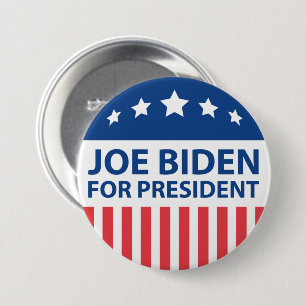 Joe Biden For President 3 Inch Round Button