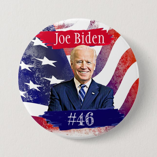 Joe Biden for President 46th US 2020 Election 3 Inch Round Button (Front)