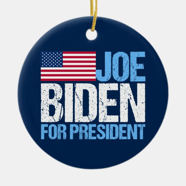 Joe Biden for President Ceramic Ornament (Front)