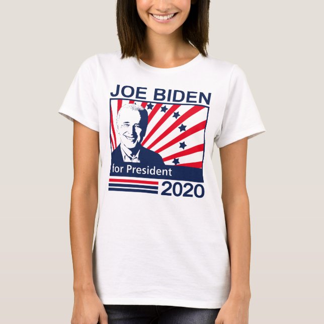Joe Biden For Presidential Election 2020 Blue T-Shirt (Front)