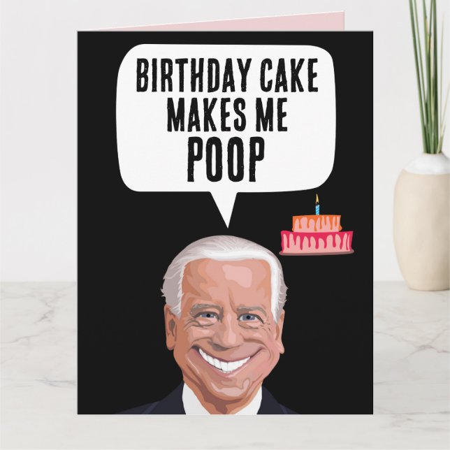 JOE BIDEN FUNNY BIRTHDAY Greeting Cards (Front)