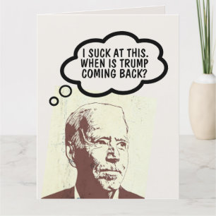 JOE BIDEN FUNNY BIRTHDAY TRUMP CARDS