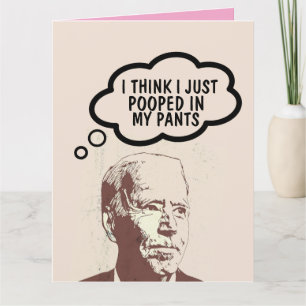 JOE BIDEN FUNNY POOP VALENTINE'S DAY CARDS