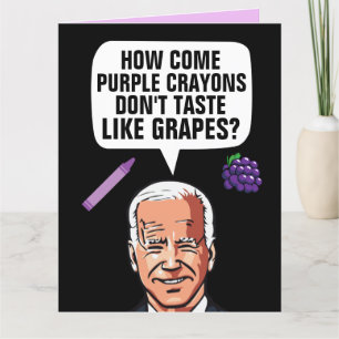 JOE BIDEN FUNNY THOUGHT PROVOKING BIRTHDAY CARD