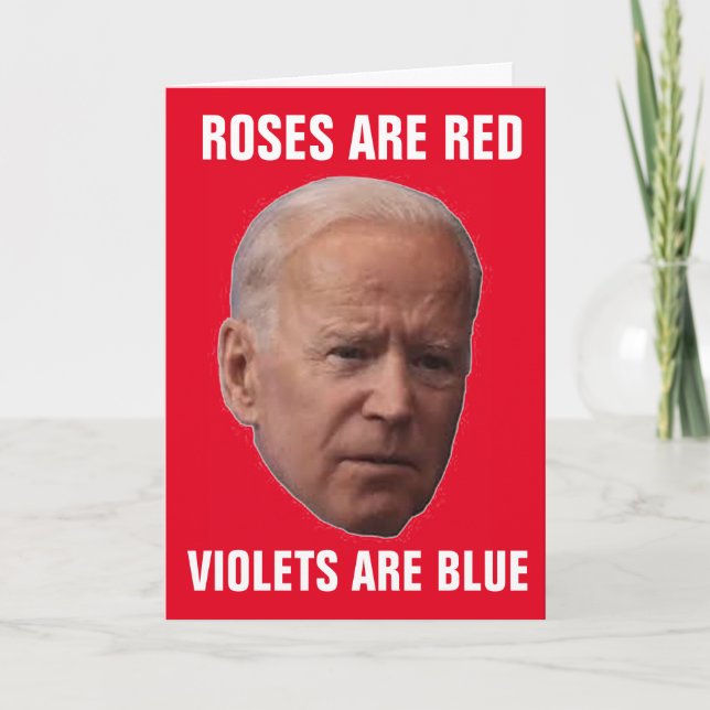 JOE BIDEN funny VALENTINE'S DAY CARDS (Front)