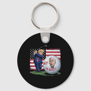 Joe Biden Golf Ball Funny Keychain