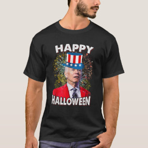 Joe Biden Happy Halloween For Funny 4th Of July T-Shirt