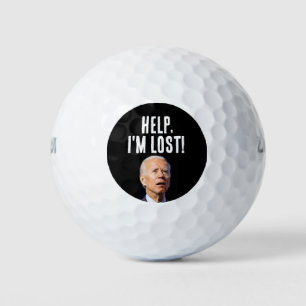JOE BIDEN HELP I'M LOST FUNNY GOLF BALLS
