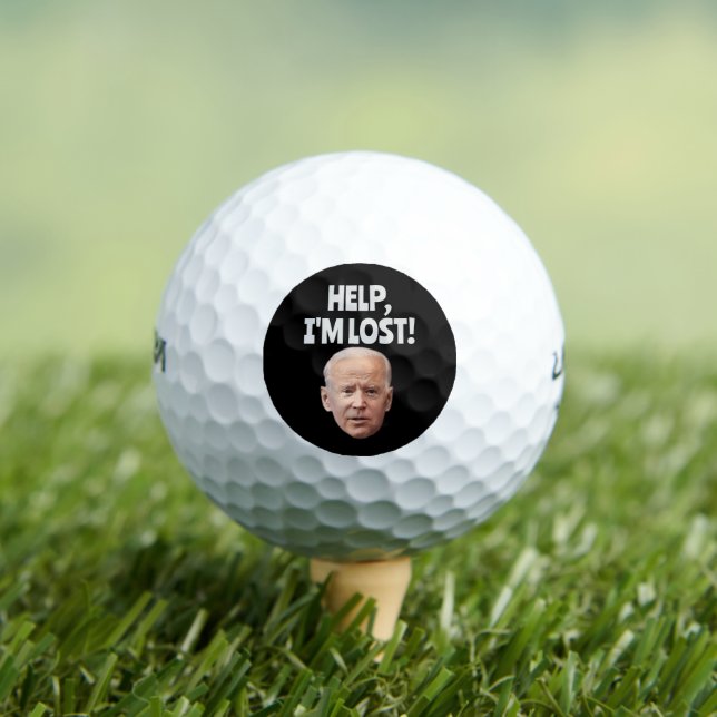 JOE BIDEN HELP! I'M LOST! FUNNY GOLF BALLS (Insitu Tee)