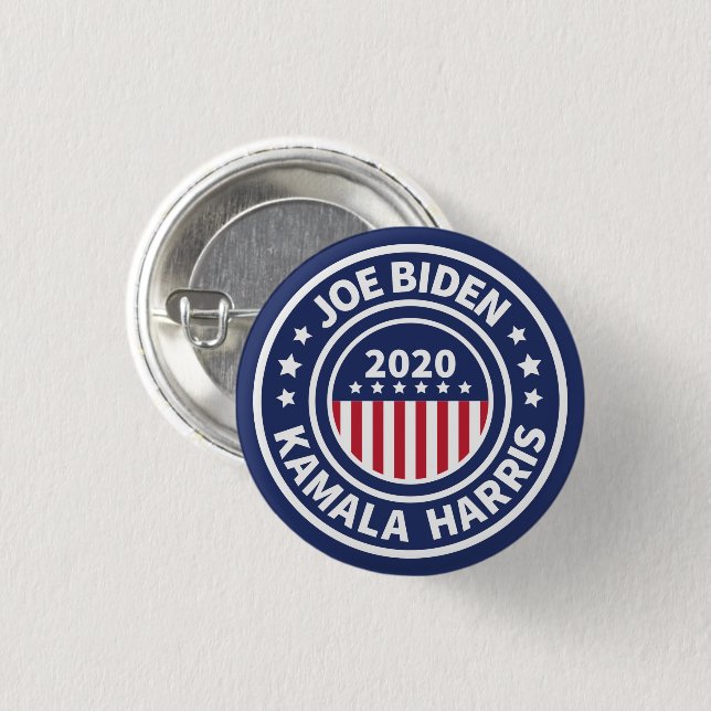 Joe Biden Kamala Harris 2020 1 Inch Round Button (Front & Back)