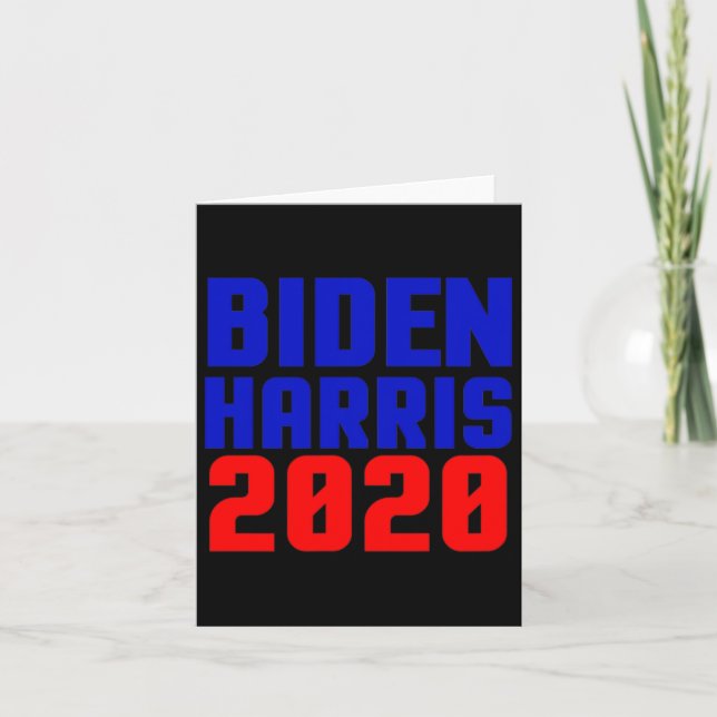 Joe Biden Kamala Harris 2020 Democratic Party  Card (Front)