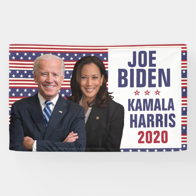 Joe Biden Kamala Harris 2020 US President Photo Banner (Horizontal)