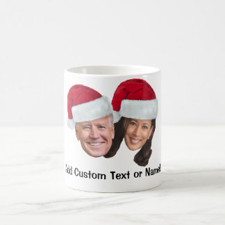 Joe Biden Kamala Harris 2020 w/ Santa Hats Coffee Mug