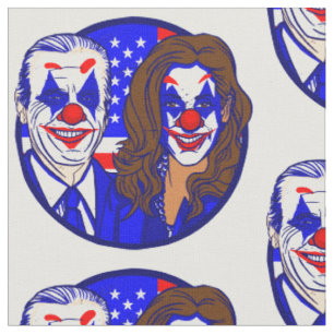  joe biden kamala harris clowns funny  fabric