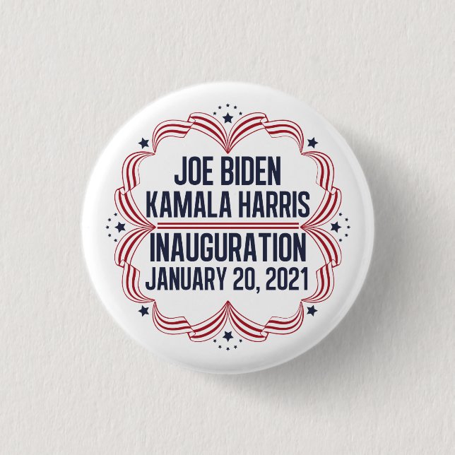 Joe Biden Kamala Harris Inauguration 2021 1 Inch Round Button (Front)