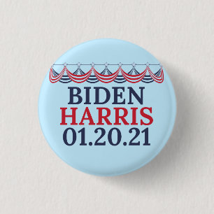 Joe Biden Kamala Harris Inauguration Day 1 Inch Round Button