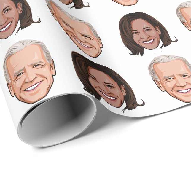 Joe Biden & Kamala Harris Wrapping Paper (Roll Corner)