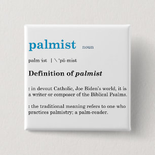 Joe Biden Palmist 2 Inch Square Button