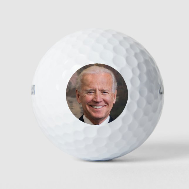 Joe Biden Portrait Photo Golf Balls (Front)