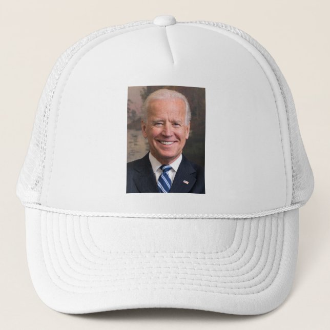 Joe Biden Portrait Photo Trucker Hat (Front)