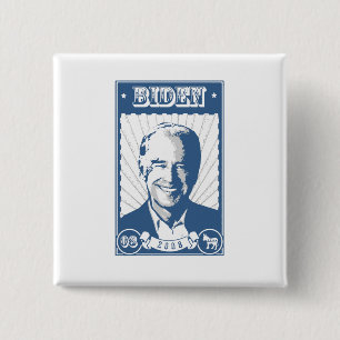 JOE BIDEN POSTER 2 INCH SQUARE BUTTON