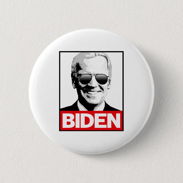 JOE BIDEN PROPAGANDA 2 INCH ROUND BUTTON (Front)