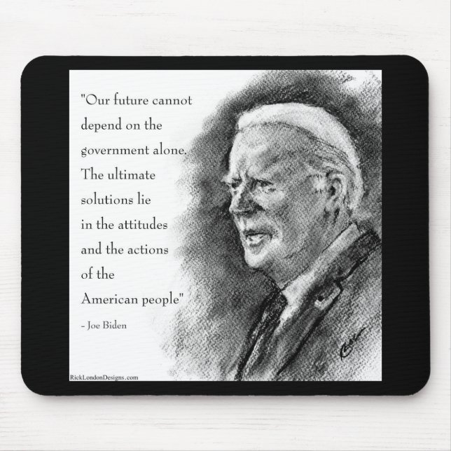 Joe Biden & Quote Mouse Pad (Front)