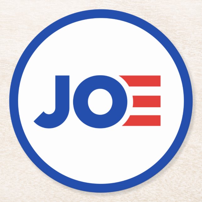 Joe Biden Round Paper Coaster (Front)