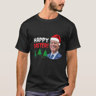 Joe Biden Santa Confused Happy Easter Funny Ugly C T-Shirt