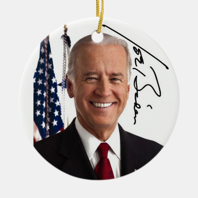 Joe Biden Signature Ornement (Devant)