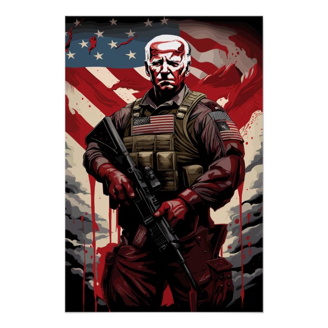 Joe Biden Soldier! Poster (Front)