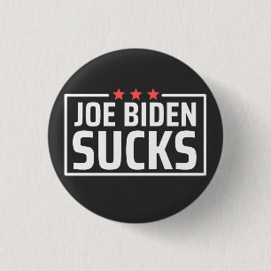 joe Biden Sucks 1 Inch Round Button