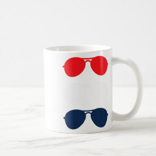 Joe Biden Sunglasses Red White Blue Fun Political  Coffee Mug