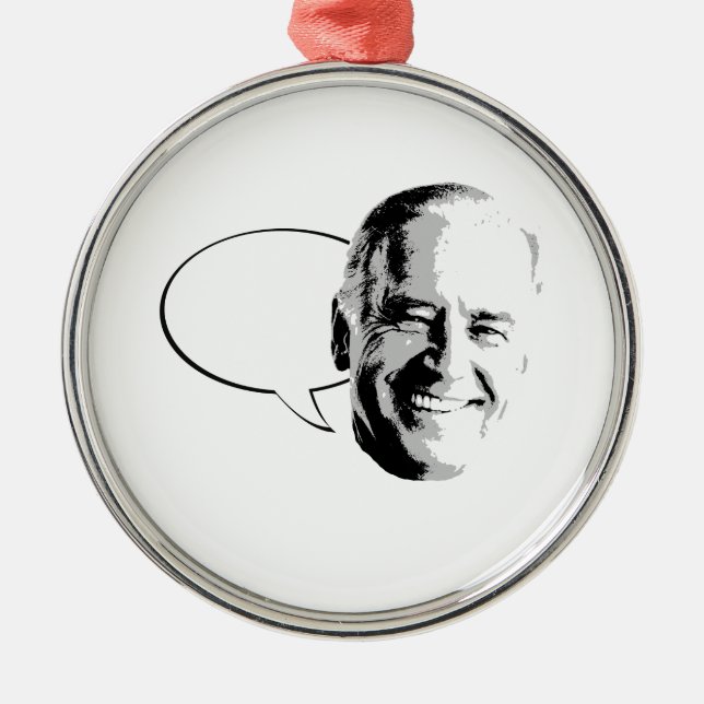 JOE BIDEN TALK BUBBLE -.png Metal Ornament (Front)