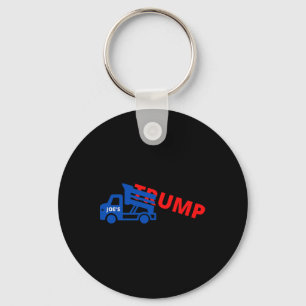 Joe Biden Trump Dump Truck Keychain