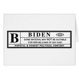 Joe Biden Warning Label