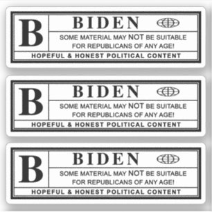 Joe Biden Warning Label