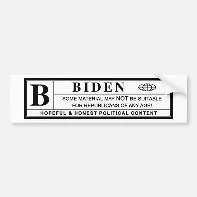 Joe Biden Warning Label (Front)