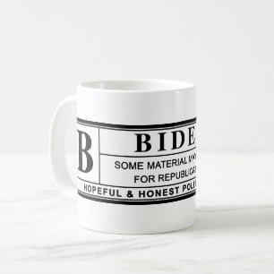 Joe Biden Warning Label Coffee Mug