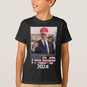 Joe Biden Wearing A Trump Hat Election 2024 Funny T-Shirt