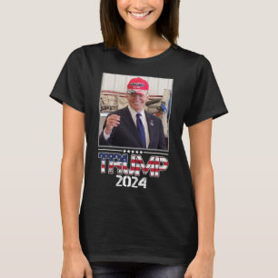 Joe Biden Wearing A Trump Hat Election 2024 Funny  T-Shirt