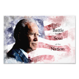 Joe Biden with Battle for the Soul of the Nation Photo Print