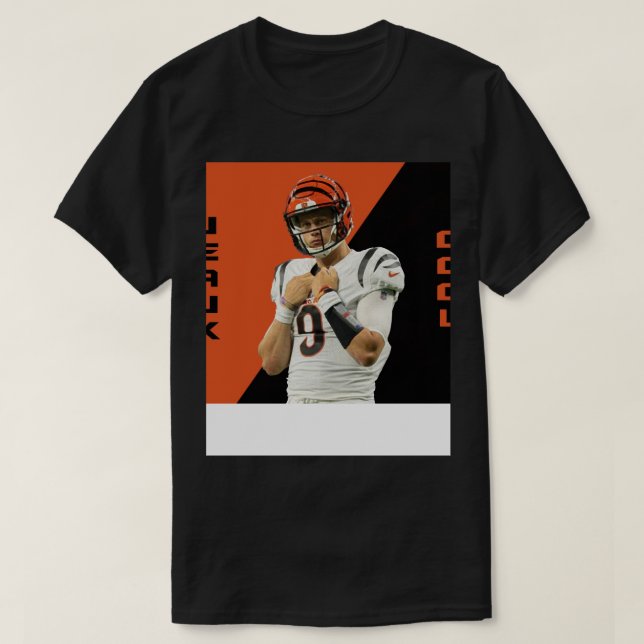 Joe Burrow Jeaux Cool Joe Cool T-Shirt (Design Front)