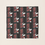 Joe Cool Japanese Neon Lights Scarf<br><div class="desc">Check out Snoopy's alter-ego Joe Cool leaning against a neon sign that reads "Joe Cool" in Japanese.</div>