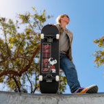 Joe Cool Japanese Neon Lights Skateboard<br><div class="desc">Check out Snoopy's alter-ego Joe Cool leaning against a neon sign that reads "Joe Cool" in Japanese.</div>