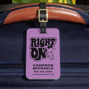Joe Cool - Right On Luggage Tag