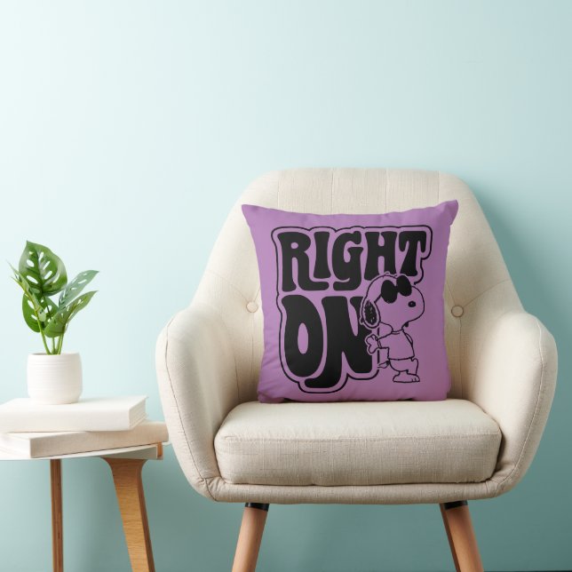 Joe Cool - Right On Throw Pillow (Chair)