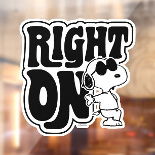 Joe Cool - Right On Window Cling